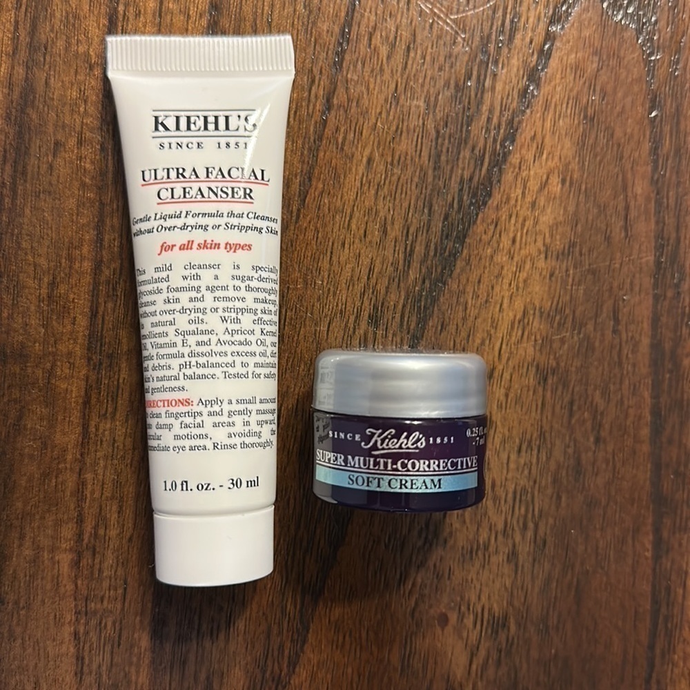 KIEHL’S Ultra Facial Cleanser AND Super Multi-Corrective Soft cream